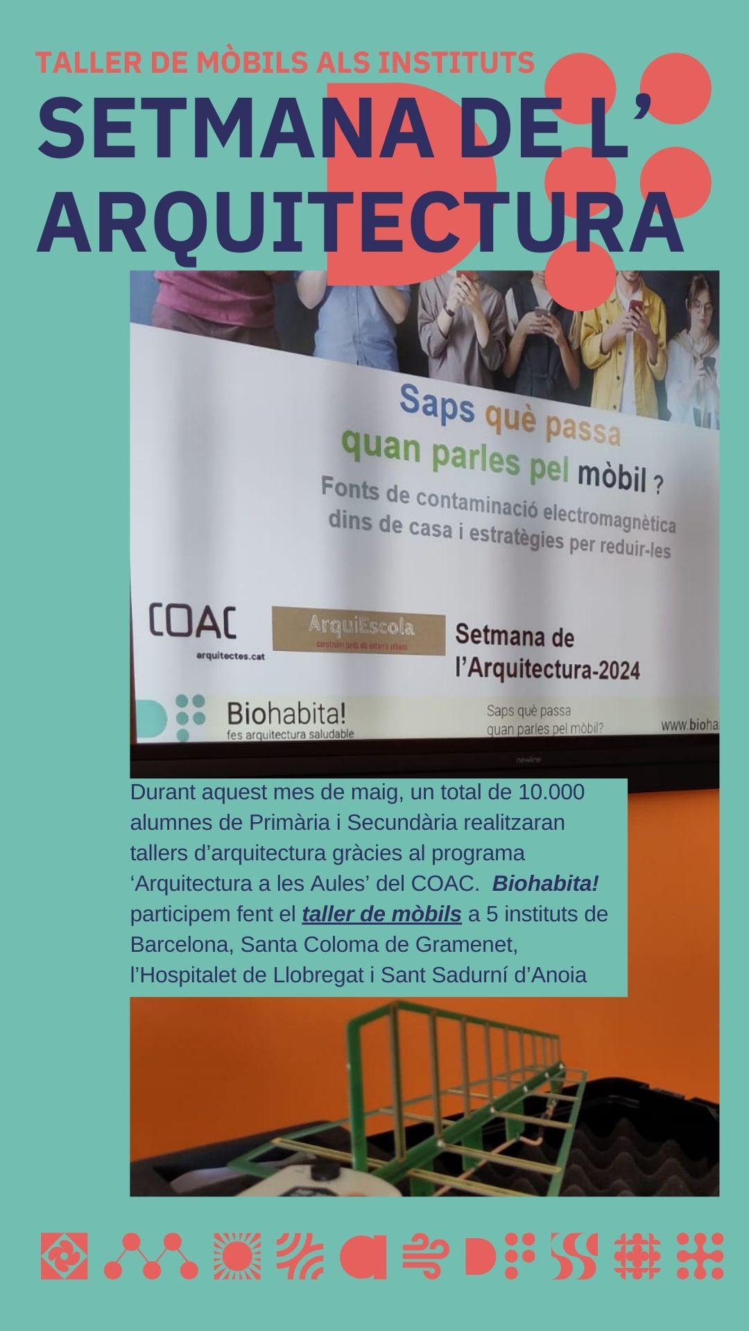 SETMANA DE L’ARQUITECTURA 2024: Saps què passa quan parles pel mòbil ? Fonts de contaminació electromagnètica dins de casa i estratègies per reduir-les